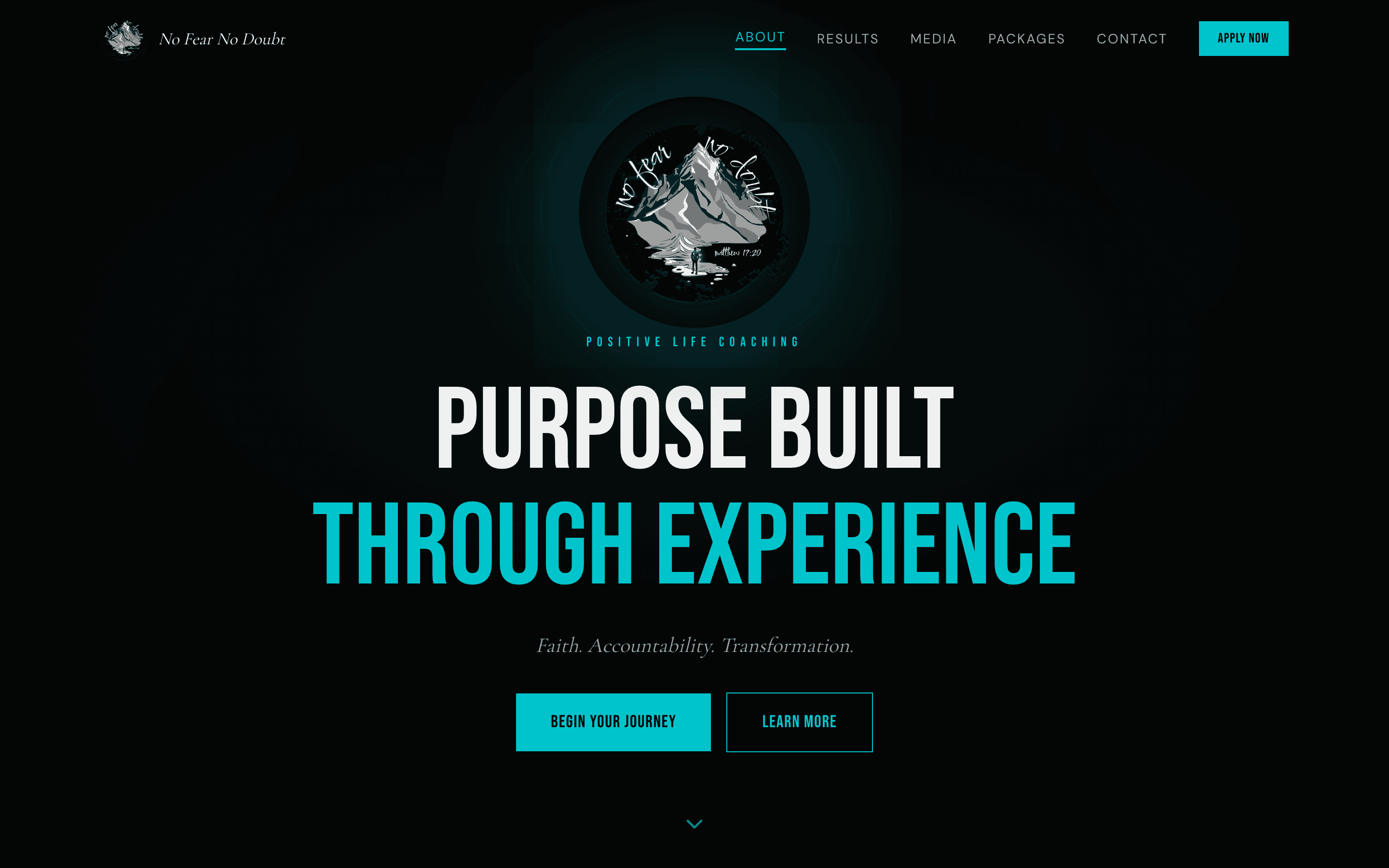 NFND Positive Life Coaching website homepage