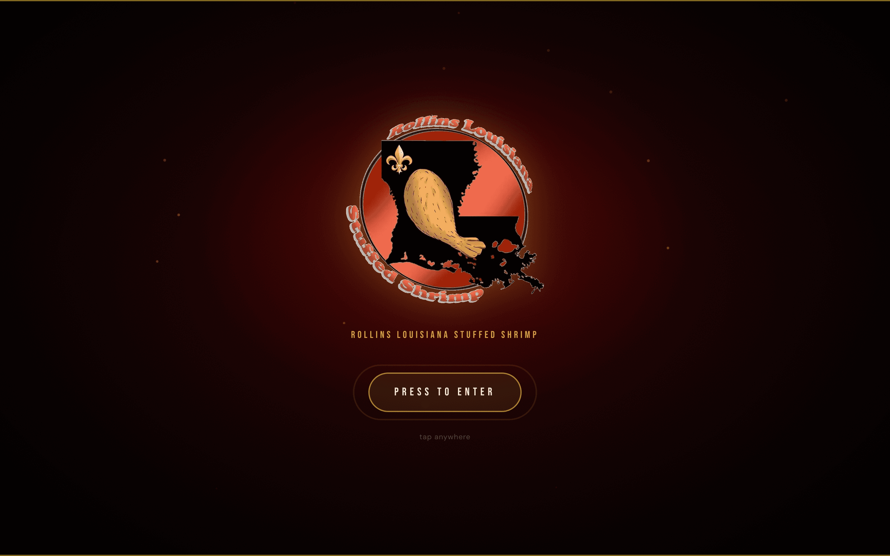 Screenshot of Rollins LA Stuffed Shrimp — live client website