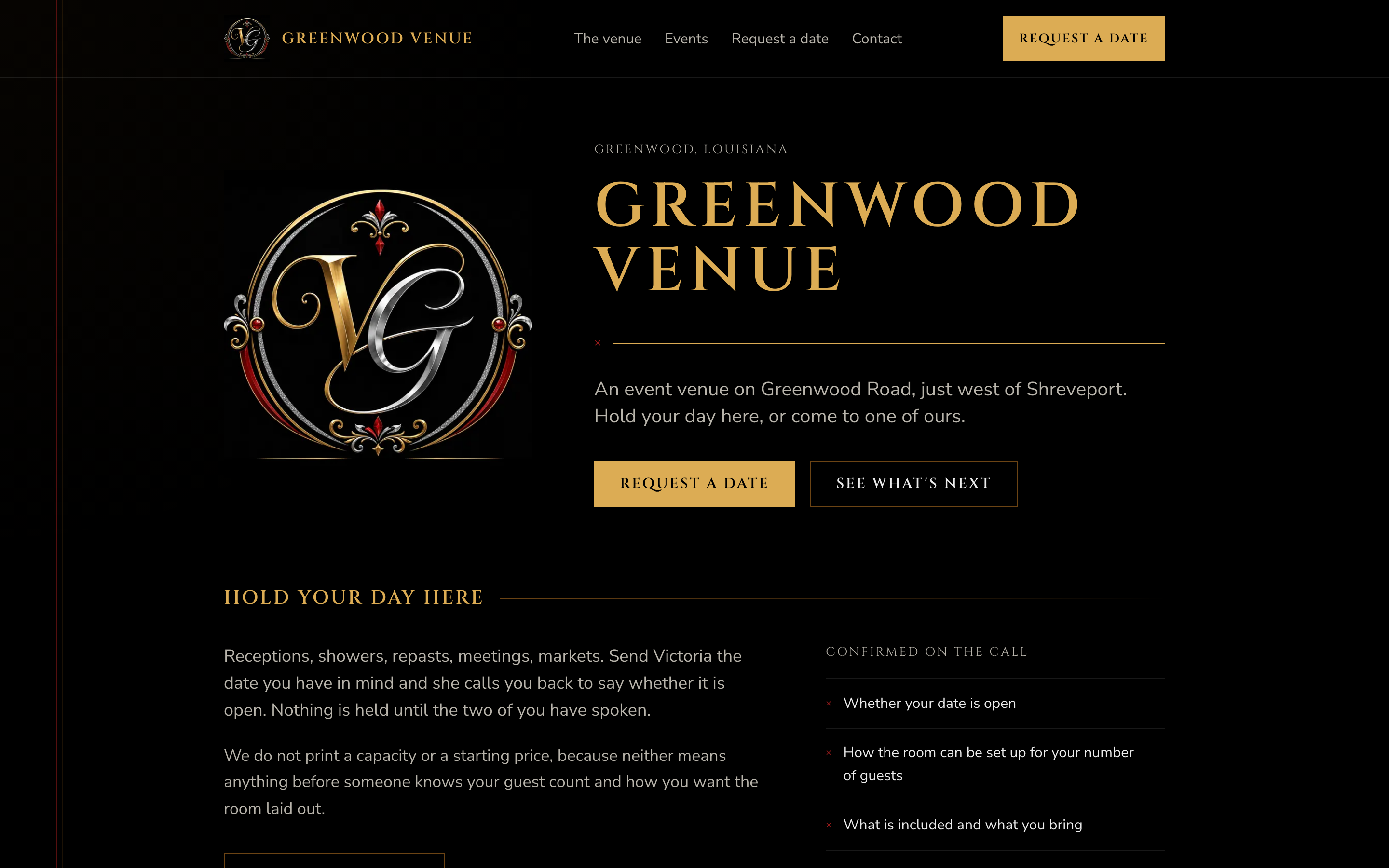 Greenwood Venue — Guest book + CRM sign-in app