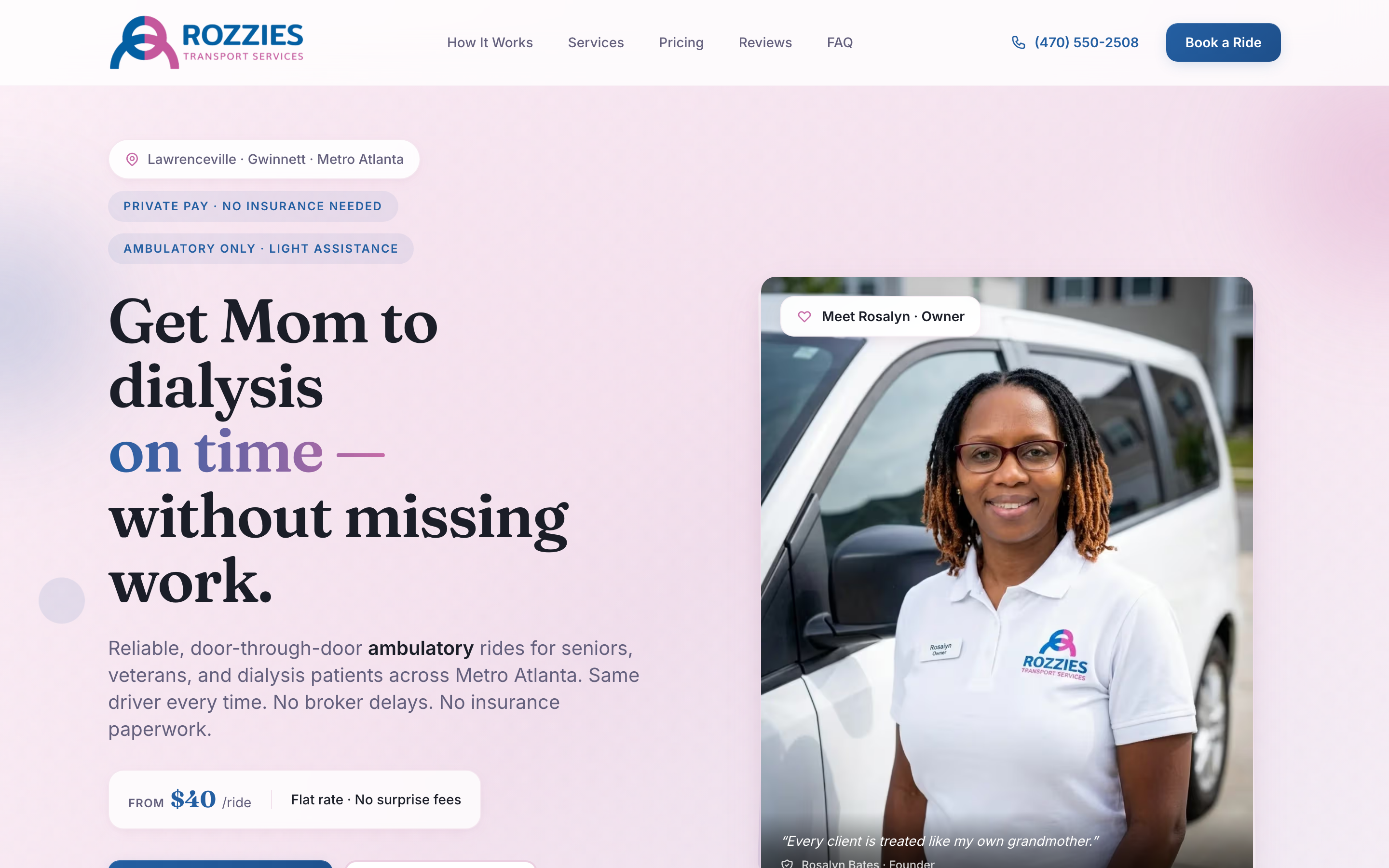 Rozzie's Transport — Local SEO handoff + GBP