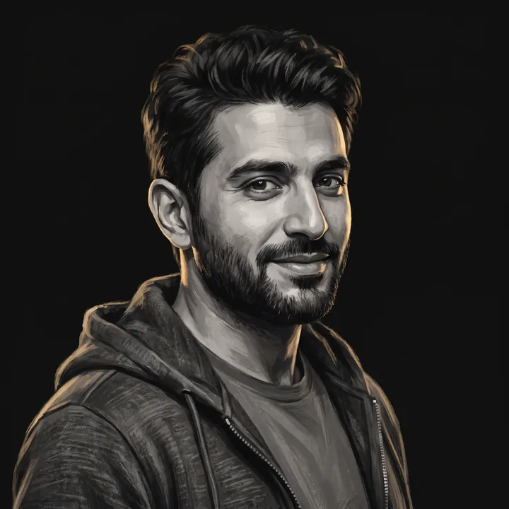 Tariq Halabi — Mobile Engineer, illustrated portrait