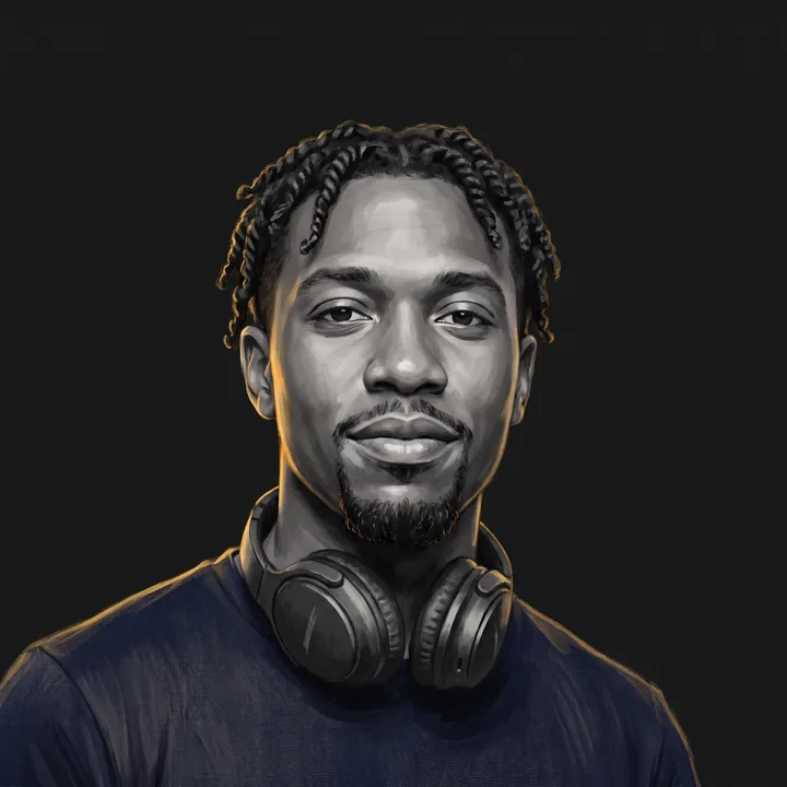 Miles Achebe — Podcast SEO Specialist, illustrated portrait