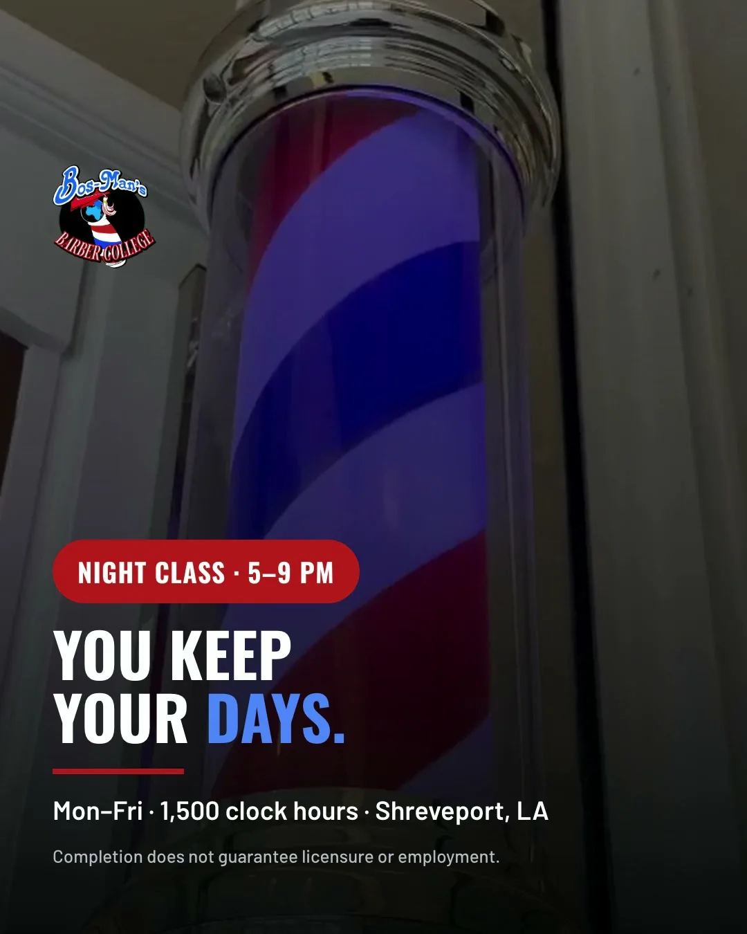 Bos-Man's Barber College — Enrollment campaign statics