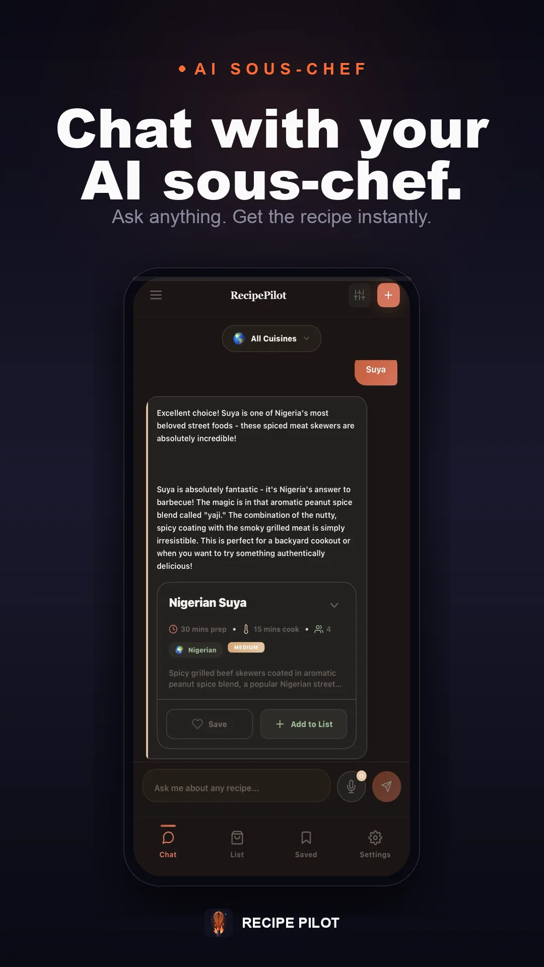 Recipe Pilot — AI cooking assistant
